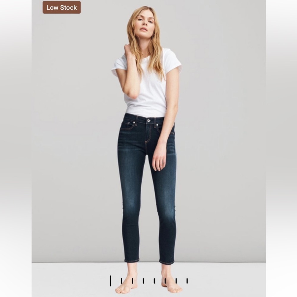Rag and bone Cate Ankle Skinny - Carmen Mid-Rise Stretch Jean